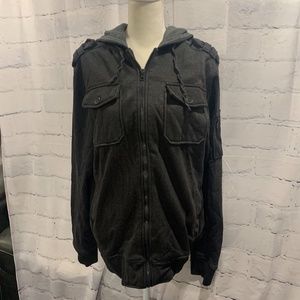 Elixir Men's Hooded Chevron Jacket